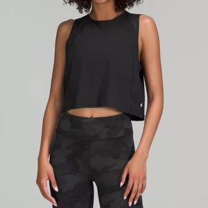 Lululemon Black Sculpt Tank Cropped